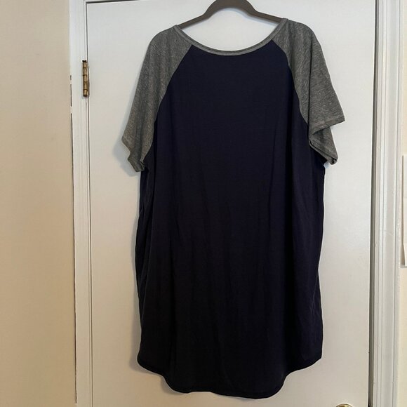 Torrid Size 5xl MLB New York Yankees Navy Classic Fit Raglan Tee - Picture 5 of 6